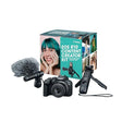 Canon EOS R10 Content Creator Kit, Mirrorless Vlogging Camera with RF-S18-45mm F4.5-6.3 is STM Lens, Tripod and Stereo Microphone, 24.2 Megapixel CMOS (APS-C) Sensor, 4K Video, Black