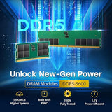 Transcend 48GB DDR5 5600 U-DIMM 2Rx8 1.1V, RAM, Desktop Memory Module - JM5600ALE-48G