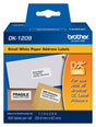 Brother Die-Cut Address Labels, 1.1 X 2.4, White, 800/Roll
