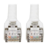 Tripp Lite Cat8 Snagless Ethernet Cable with RJ45 Connector, 25G40G Certified Network Patch Cable, 22 AWG SFTP, PoE, White, 40 ft. (N272-040-WH)