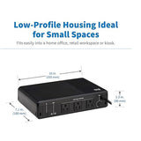 Tripp Lite 350VA UPS Desktop Battery Backup and Surge Protector, 210W, 3 Outlets, Small Form Factor, Wall Mounting Option, 5ft Cord, 2-Year Warranty (BC350R)