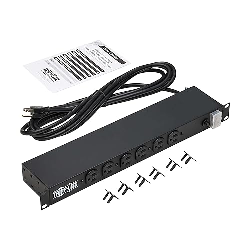 Tripp Lite RS1215-20 Power Strip Rackmount Metal 120V 5-20R 12 Outlet 15 Feet Cord 1URM 20A Single