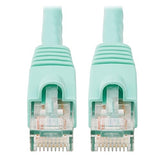 Tripp Lite Augmented Cat6/Cat6a Snagless 10G Patch Cable RJ45, 3-Feet (N261-003-AQ) Aqua