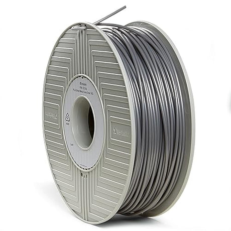 Verbatim 3D Printer Filament - PLA High-Grade 3mm 1kg Reel - Widely Compatible with 3D Printers - Silver Silver 3mm