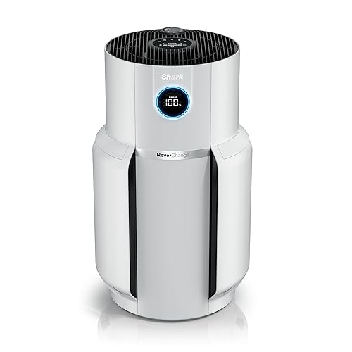 Shark NeverChange Whole Home Air Purifier with 5 Year HEPA Air Filtration, Odor Neutralization and Clean Sense Technology, Removes Dust, Allergens, Pollutants, HP302C, White (Canadian Version)