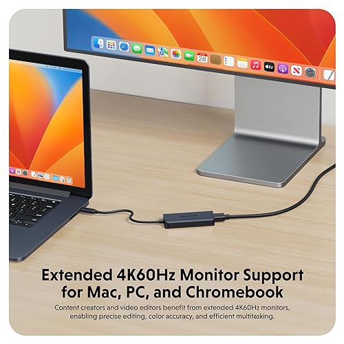 HyperDrive Next 4 Port USB-C Hub, Portable Travel Essentials and Connectivity Solution for Creators, Video Editors, Photographers, and More