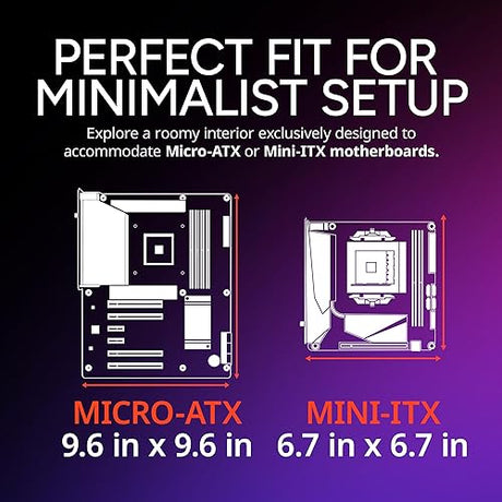 Cooler Master Elite 302 Micro-ATX High Airflow Minimalist PC Case, 365mm GPU Max, Compatible RTX 5080|RX 7090 XT, 280mm AIO Max, Type C, Tempered Glass, Triple 120mm aRGB PWM Fan, Intakes Grill