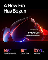 VITURE Luma XR Glasses — 146” 1200p Ultra Sharp Display, 1000 Nits, 50° FOV, Dimming Adjustments, USB-C Connection for iPhone, Android, Mac, PC, Steam Deck, First-Ever XR Experience for Switch 2