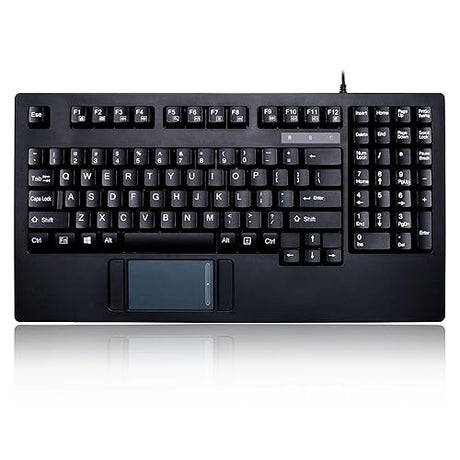 Adesso AKB-425UB - Easytouch Rackmount USB Touchpad Keyboard, Black