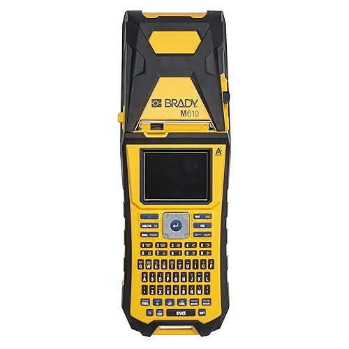 Brady M610 Handheld Label Maker. Durability Meets The widest Range of Data Entry Options., Yellow, Gray Large Maker M610