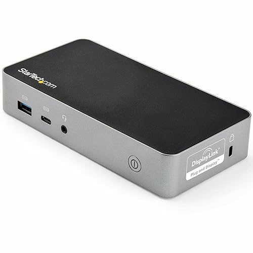 StarTech.com USB-C Dock - Dual Monitor 1080p HDMI Laptop Docking Station - 60W Power Delivery - 1x USB-C, 3X USB-A, Ethernet - Dual Video Display USB 3.1 Gen 1 Type-C Dock - Mac & Windows (DK30CHHPD)