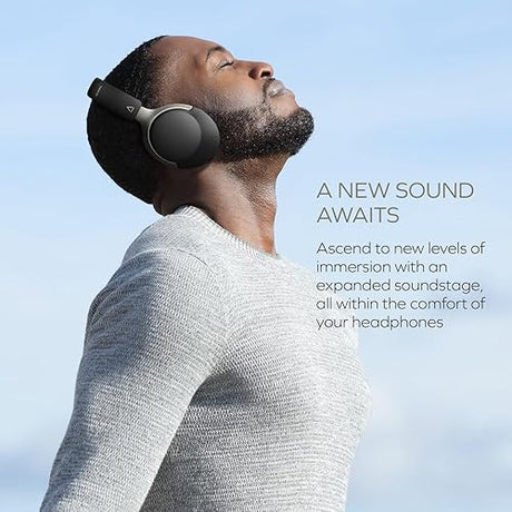 Creative Zen Hybrid SXFI Wireless Over-Ear Headphones with Super X-Fi Technology, Adaptive Hybrid Active Noise Cancellation, Ambient Mode, Up to 70 Hours (ANC Off), Low Latency Mode (Black)