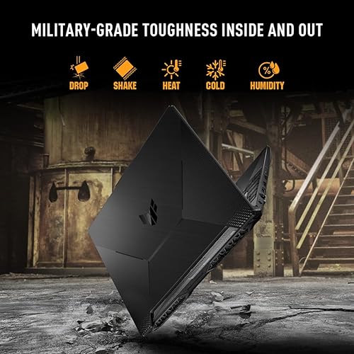 ASUS TUF Gaming A15 Gaming Laptop, 15.6” 144Hz FHD Display, AMD Ryzen™ 5 7535HS Processor, GeForce RTX 2050, 8GB DDR5 RAM, 1TB PCIe SSD Gen 4, Wi-Fi 6, Windows 11, FA506NF-DS51-CA