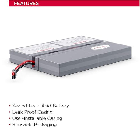 CyberPower RB0670X4A UPS Replacement Battery Cartridge, Maintenance-Free, User Installable, 6V/7Ah