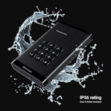 iStorage diskAshur PRO3 HDD 1TB – Secure Portable Hard Drive - FIPS Level 3 Certified - Password Protected - Dust/Water-Resistant - Hardware encryption 1TB HDD