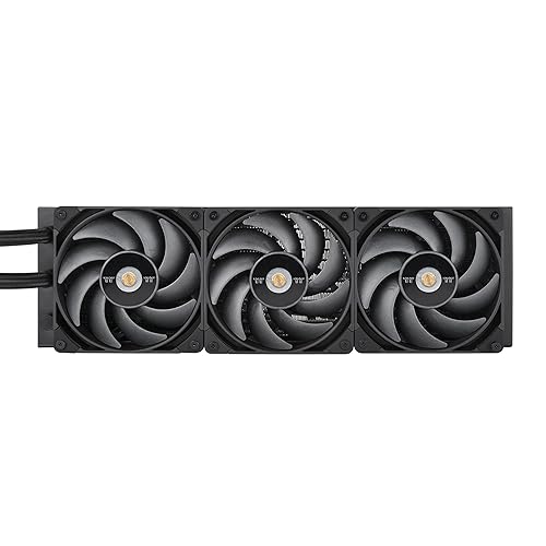 Thermaltake AW360 Liquid Cooler; Intel LGA 4677 - AMD sTR5/SP6; 360mm Radiator; 3x120mm 500~2000rpm PWM Toughfan Pro; Nickel-Plated Copper Block; Black; CL-W450-PL12BL-A