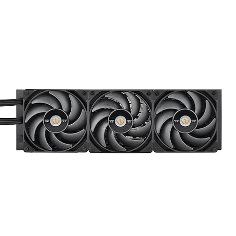 Thermaltake AW420 Liquid Cooler; Intel LGA 4677 - AMD sTR5/SP6; 420mm Raditator; 3x140mm 500~2000rpm PWM Toughfan Pro; Nickel-Plated Copper Block; Black; CL-W445-PL14BL-A
