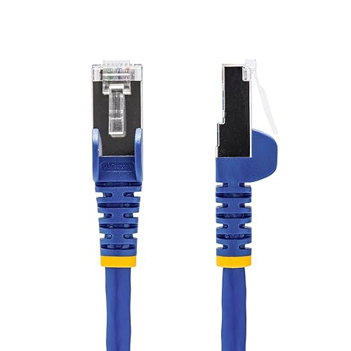 StarTech.com 10ft Blue CAT8 Ethernet Cable, Snagless RJ45, 25G/40G, 2000MHz, 100W PoE++, S/FTP, 26AWG Pure Bare Copper, LSZH