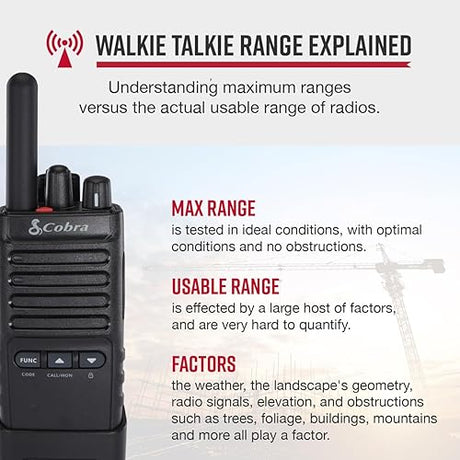 Cobra PX650 UHF Pro Business Radio (Pair)