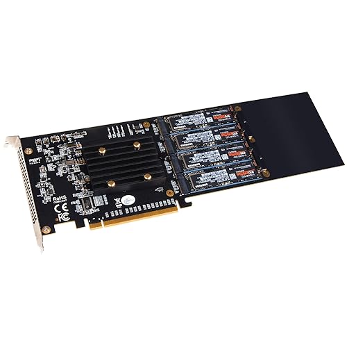 SoNNeT M.2 4x4 Silent PCIe Card (Four M.2 NVMe SSD Slot)