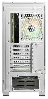 MSI MAG PANO 110R PZ White - Mid-Tower Gaming PC Case - Tempered Glass Side Panel - 3 x 120mm ARGB Fans - Liquid Cooling Support up to 360mm Radiator - Mesh Panel for Optimized Airflow