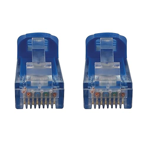 Tripp Lite Cat6a 10G Ethernet Cable, Snagless Molded UTP Network Patch Cable (RJ45 M/M), Blue, 25 Feet / 0.6 Meters, Manufacturer's Warranty (N261-025-BL)