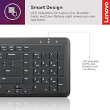 Lenovo 300 Wireless Keyboard, Black