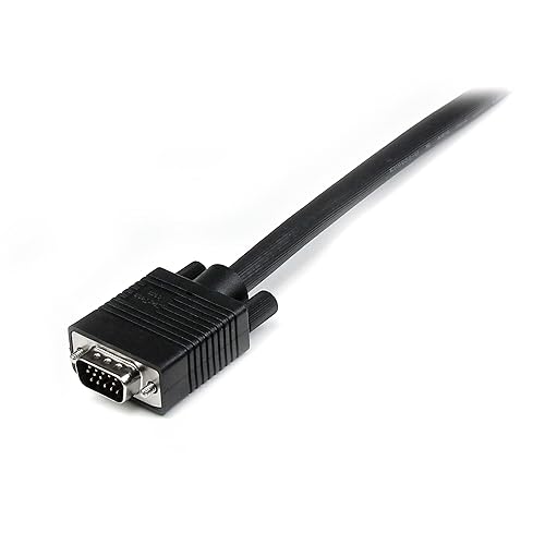 StarTech.com Coax High Resolution Monitor VGA Cable HD15 M/M, 1-Feet MXT101MMHQ1 1 ft/0.3 m