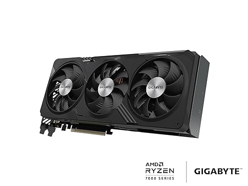 GIGABYTE Radeon RX 7700 XT Gaming OC 12G Graphics Card, 3X WINDFORCE Fans 12GB 192-bit GDDR6, GV-R77XTGAMING OC-12GD Video Card