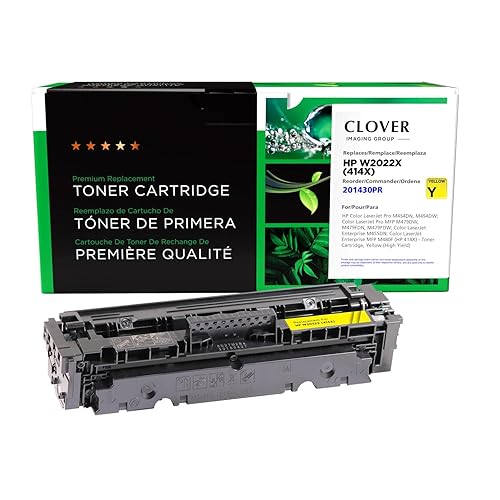 Clover Remanufactured Toner Cartridge Replacement for HP W2022X (HP 414X) High Yield | Yellow