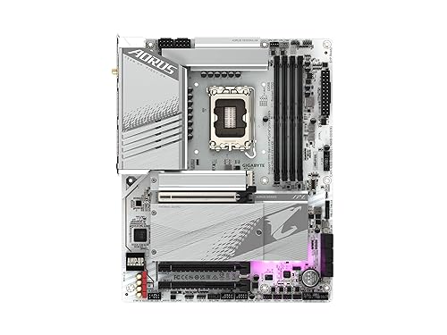 GIGABYTE Z790 AORUS Elite AX ICE (LGA 1700/ Intel/ Z790 X/ATX/ DDR5/ 4* M.2/ PCIe 5.0/ USB 3.2 Type-C/Wi-Fi 6E/ 2.5GbE LAN/Q-Flash Plus/EZ-Latch Plus/Motherboard)