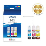 Epson 502 EcoTank Auto-Stop Ink Bottle, Colour Combo Pack (T502520) Color Combo Pack Ink Bottle