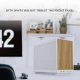 Lian Li A3-mATX-WD-26.3L Micro Form Factor Chassis-No Fans Included-Supports 360mm AIO-Modularity Design-for M-ATX, ITX Motherboard-DAN Cases Collaboration-Wood Front Panel-White (A3W-WD) A3 (Wood Front Panel-White)