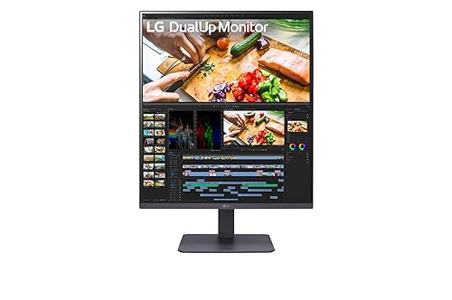 LG 28MQ750-C 28 Inch SDQHD (2560 x 2880) Nano IPS DualUp Monitor with Tilt/Height/Swivel Stand, DCI-P3 98% (Typ.) HDR10, USB Type-C (90W PD) - Black