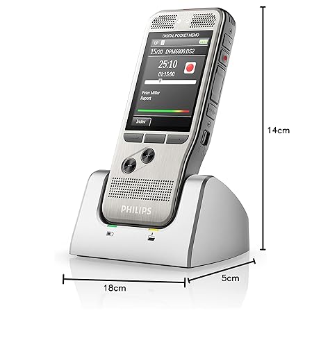 Philips PocketMemo DPM6000 Digital Voice Recorder with SpeechExec Basic 2-Year Subscription Single