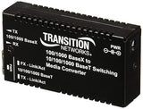 Transition Networks StandAlone Mini Gigabit Ethernet Fiber Media Converter GigE (M/GE-PSW-SFP-01-NA)