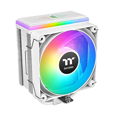 Thermaltake ASTRIA 400 ARGB CPU Cooler; 6 Copper Heat Pipes; 120mm PWM Fan; 500~1800RPM; Single Tower; Intel/AMD; 230W TDP; White; CL-P138-CA12SW-A
