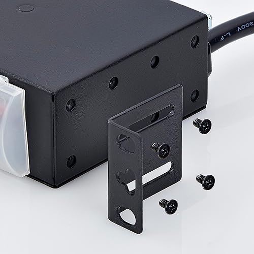 StarTech.com 12-Outlet Rackmount PDU, 1U Server Power Strip, Wide-Spaced Right-Angle Ports, Mounted Power Distribution Unit