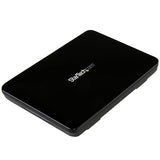 StarTech.com USB 3.1 (10Gbps) Type-C Enclosure - Tool-Free Enclosure - External Hard Drive Enclosure for 2.5in SATA SSD/HDD (S251BPU31C3) USB 3.1 (10Gbps) | USB-C