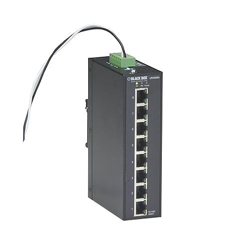 Black Box Extreme PoE+ Switch - (8) 10/100/1000-Mbps Copper RJ45 PoE+