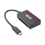 Tripp Lite USB 3.1 to Cfast 2.0 Card Reader & SATA III Hard Drive Reader, Cfast Reader, SATA Reader/SSD Reader, USB C & Thunderbolt 3, 5Gbps, Black, 3 Year Warranty (U438-CF-SATA-5G) USB-C