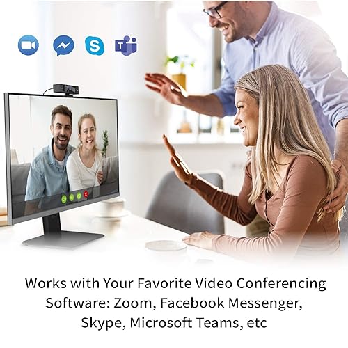 j5create 4K Ultra HD Webcam with 5X Digital Zoom, Privacy Cover, Low Light Enhancement, Dual High-Fidelity Microphones, Remote Control, USB-C | for Video Conferencing, Online Classes, Live Streaming