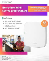 HPE Networking Instant On Access Point AP11 2x2 WiFi 5 Indoor Wireless Access Point | Power Source Included | US Model (R3J21A)
