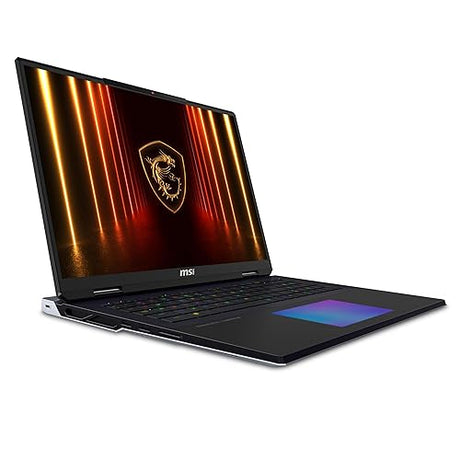 MSI Titan 18 HX AI A2XWJG-640CA 18 UHD+ 120Hz Mini LED Gaming Laptop, Intel® Core™ Ultra 9-285HX, RTX 5090, 64GB DDR5 Memory, 2TB Gen5+ 2TB Gen4*2 NVMe SSD, Cherry Mechanical RGB KB, Win 11 Pro
