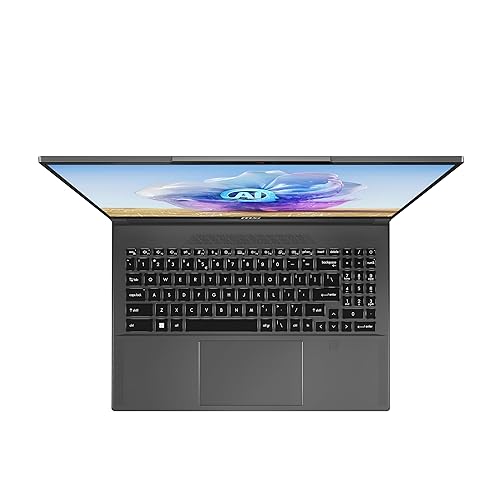 MSI Creator 16 AI Studio Laptop: Intel Ultra 9-185H, 16 UHD+ MiniLED Display, NVIDIA RTX 4090, 64GB DDR5, 2TB NVMe SSD, MicroSD Card Reader, Win 11 Pro: Lunar Gray A1VIG-074US