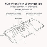 Contour Design RollerMouse Red Plus Wired Eco Optical Computer Mouse - Ergonomic Design for Optimal Efficiency - PC or Mac Compatible Ergonomic Mouse - 10-Speed Adjustable Ambidextrous Plug in Mouse