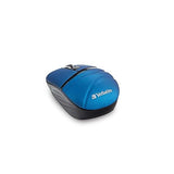 Verbatim Wireless Mini Travel Mouse, Commuter Series - Blue 70705