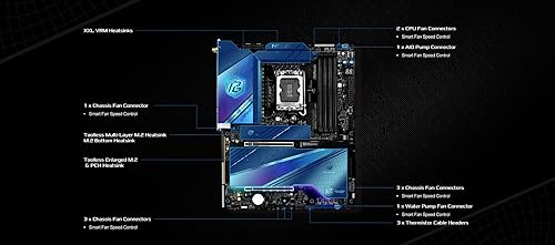 ASRock Intel Core Ultra Z890 Nova WiFi 7 Phantom Gaming ATX Motherboard Thunderbolt LGA1851 RL-ILM DDR5 9200 MHZ 256 GB