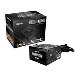 ASRock Chanllenger Power Supply 750W ATX 2.52 120mm Golf Blade Fan 5 Years Warranty CL-750B 80 Plus Bronze Certified Non-Modular PCIe5.1 12V-2x6 Cable Bronze Chanllenger 750W