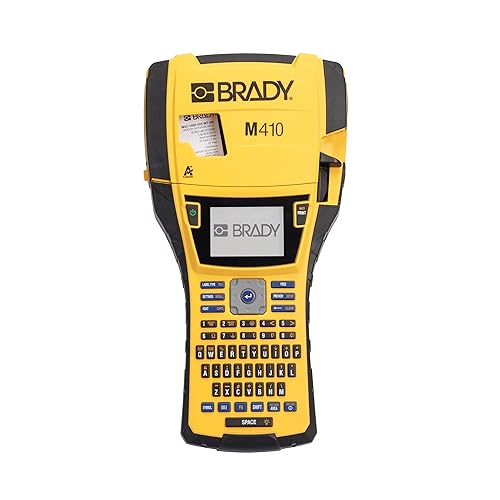 Brady M410 Handheld Portable Label Printer Kit with Carrying Case, Label Cartridge, Rechargeable Battery and Charger, 11.5 H x 6 W x 3.5 H M410-KIT Printer Kit
